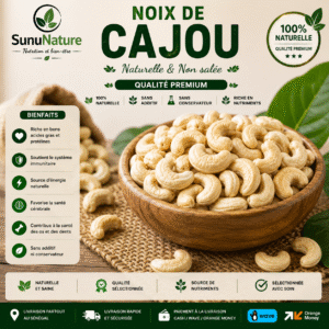 Noix de Cajou Naturelles – Qualité Premium