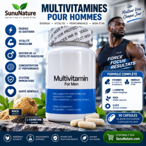 Multivitamines pour Homme à Dakar – 90 Capsules